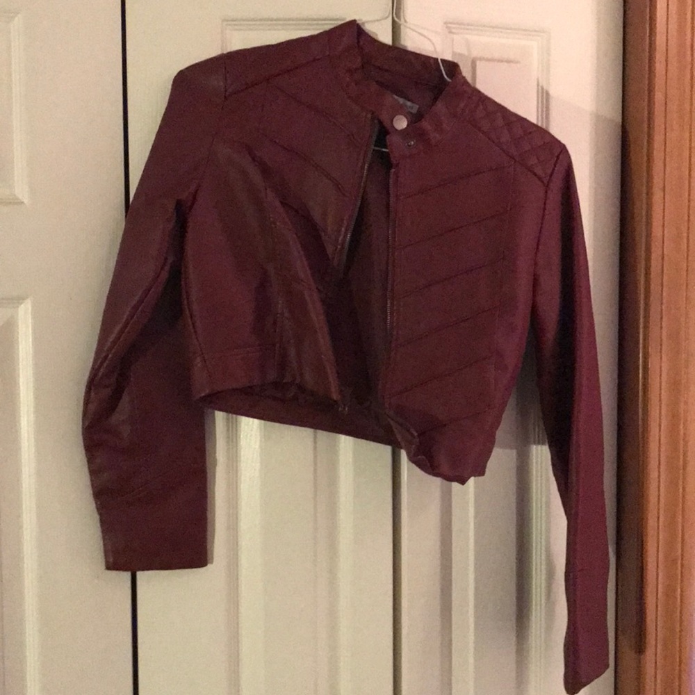 Faux leather jacket